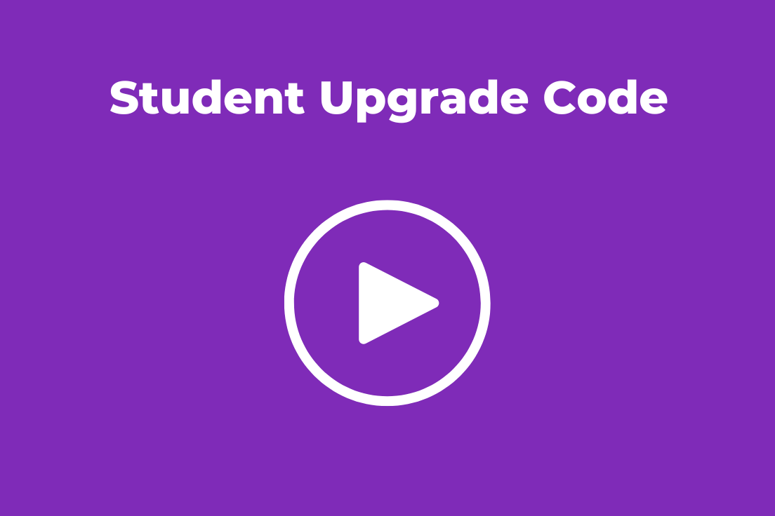 Student Upgrade Code
